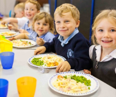 children eating